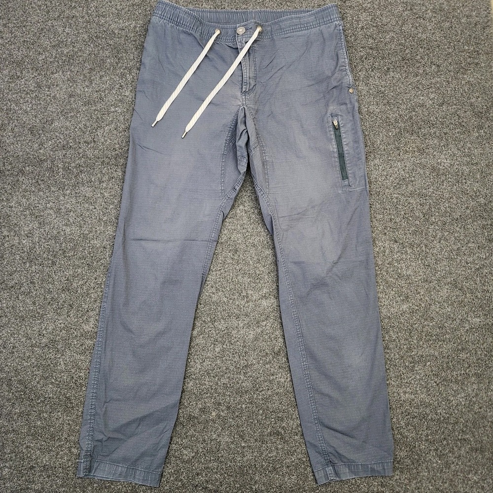 Vuori Ripstop Climber Pants Mens Large Gorpcore Pull On V412 Gray Elastic Preppy